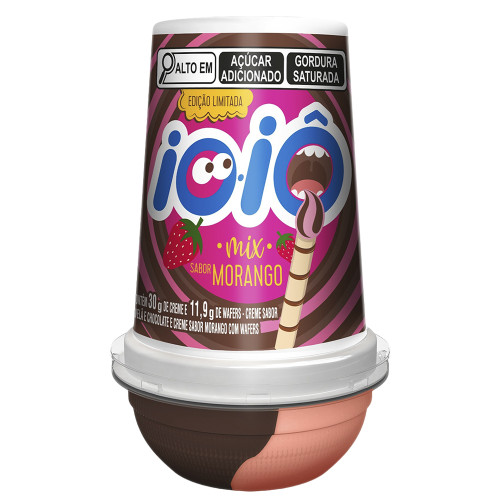 CREME DE AVELÃ IOIO MIX HERSHEY'S 41,9GR MIX MORANGO - DP COM 12 UN