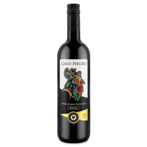 VINHO GALO NEGRO 750ML TINTO SECO BORDÔ - CX COM 6 UN