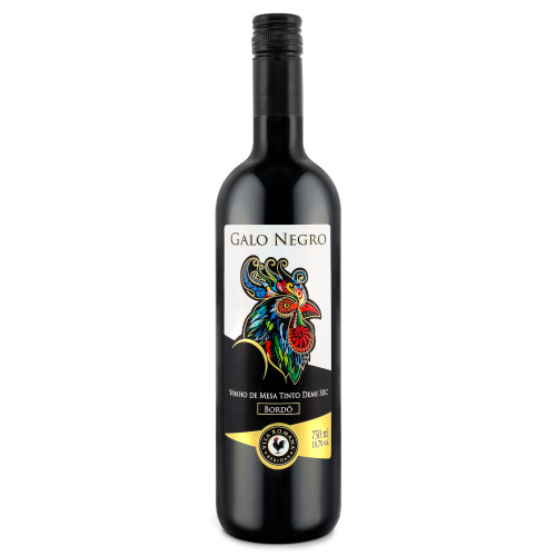 VINHO GALO NEGRO 750ML TINTO DEMI SÉC - CX COM 6 UN