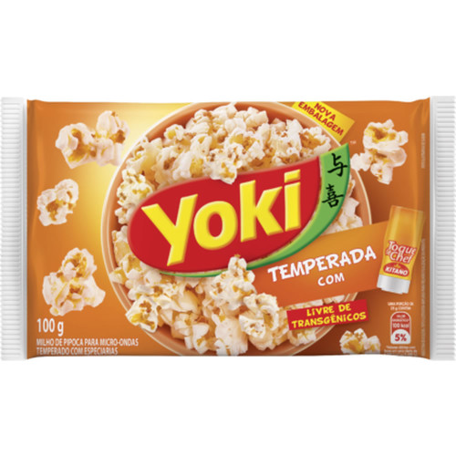 PIPOCA PARA MICRO-ONDAS YOKI 100GR TOQUE DE CHEF - CX COM 36 UN