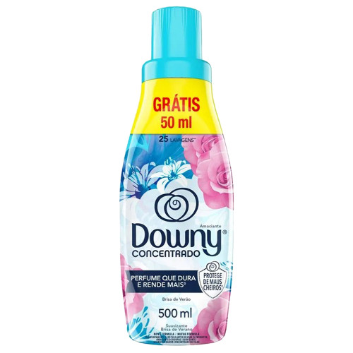 AMACIANTE DOWNY 500ML CONCENTRADO BRISA DE VERÃO - CX COM 12 UN
