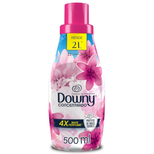 AMACIANTE DOWNY 500ML CONCENTRADO - FRESCOR DE PRIMAVERA CX COM 12 UN