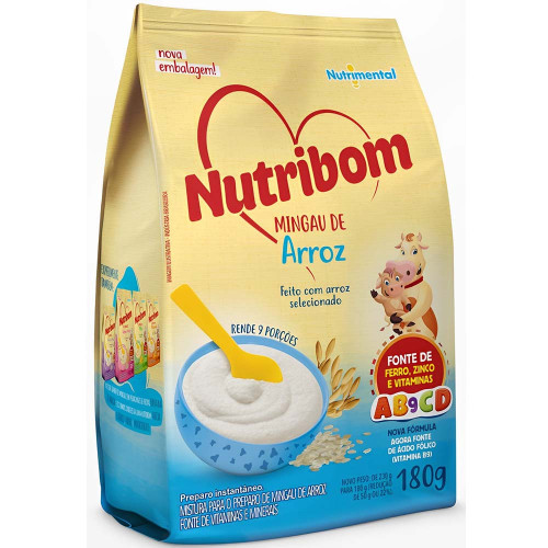 MINGAU NUTRIBOM SACHÊ 180GR ARROZ - CX COM 24 UN