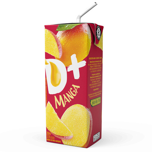 SUCO NÉCTAR D+ 200ML MANGA - CX COM 27 UN