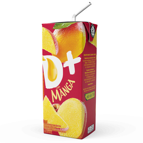 SUCO DE FRUTAS D+ 200ML MANGA - CX COM 27 UN