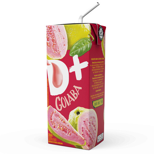 SUCO NÉCTAR D+ 200ML GOIABA - CX COM 27 UN