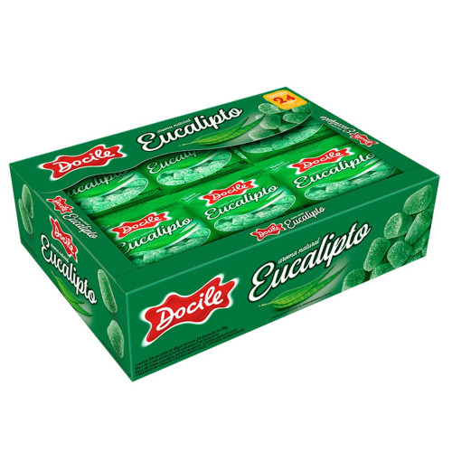 BALA DE GOMA MINI EUCALIPTO DOCILE 18GR - DP COM 24 UN