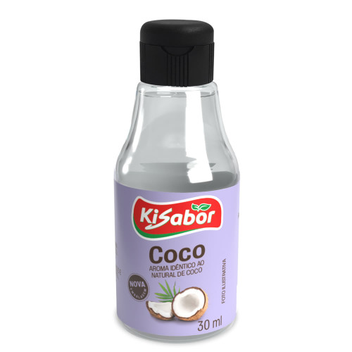 AROMA KISABOR 30ML COCO - CX COM 12 UN