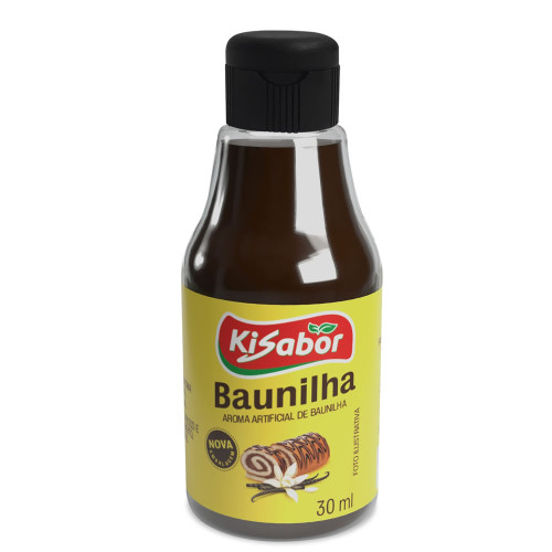 AROMA KISABOR 30ML BAUNILHA - CX COM 12 UN
