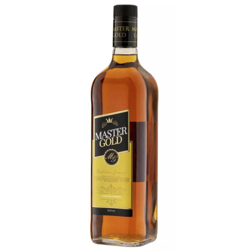 WHISKY MASTER GOLD 900ML - CX COM 6 UN
