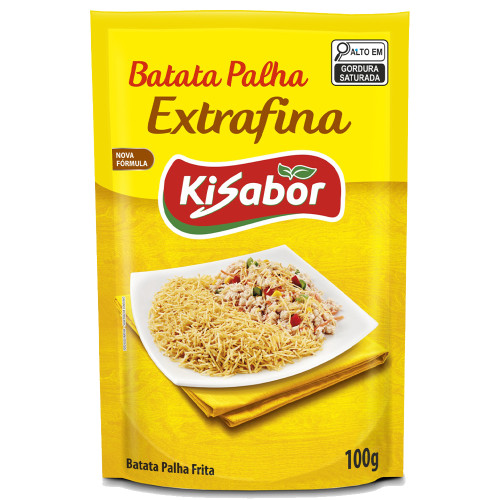 BATATA PALHA KISABOR 100GR EXTRA FINA - CX COM 20 UN