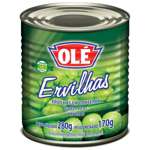 ERVILHA OLÉ LATA 170GR - CX COM 24 UN