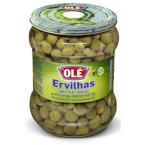 ERVILHA OLÉ COPO VIDRO 170GR - CX COM 12 UN