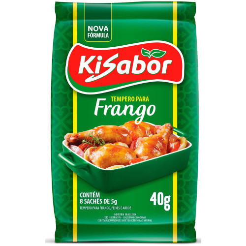 TEMPERO PARA FRANGO KISABOR 40GR - CX COM 24 UN