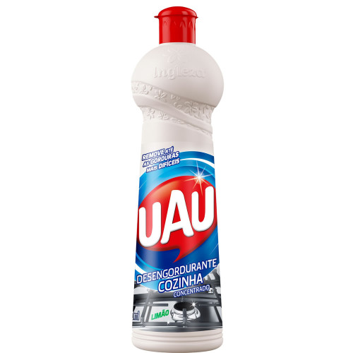 DESENGORDURANTE CONCENTRATO UAU 500ML - LIMÃO CX COM 24 UN