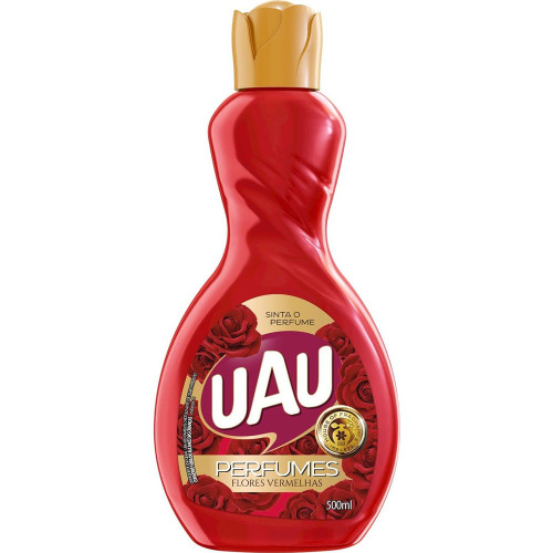 LIMPADOR PERFUMADO UAU 500ML FLORES VERMELHAS E SEDUÇÃO - CX COM 24 UN