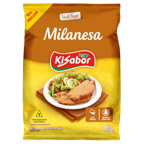 MISTURA P/ EMPANAR MILANESA KISABOR 300GR - CX COM 12 UN