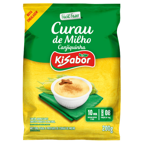 MISTURA P/ CURAU DE MILHO KISABOR 200GR - CX COM 12 UN