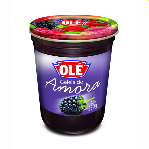 GELEIA DE COPO OLÉ 230GR AMORA - CX COM 12 UN