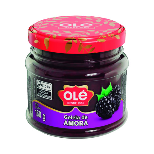 GELEIA DE COPO OLÉ 160GR AMORA - CX COM 12 UN