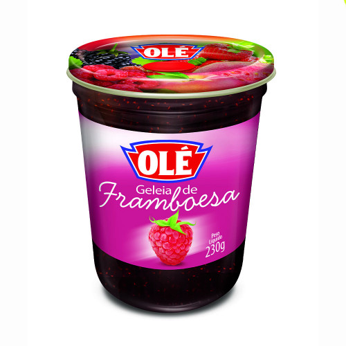 GELEIA DE COPO OLÉ 230GR FRAMBOESA - CX COM 12 UN