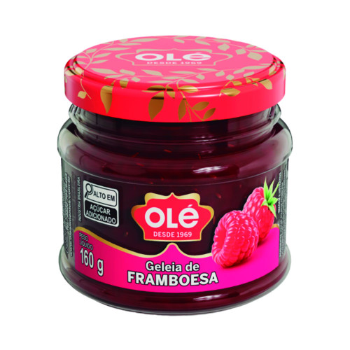 GELEIA DE COPO OLÉ 160GR FRAMBOESA - CX COM 12 UN