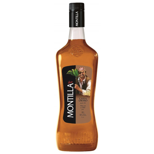 RUM MONTILLA 1 LITRO CARTA OURO - CX COM 12 UN