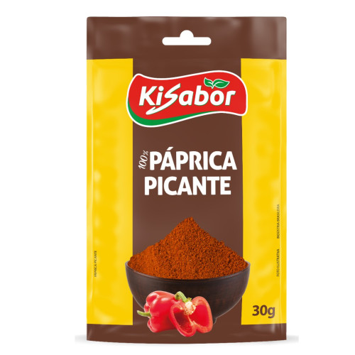 PÁPRICA  PICANTE EM PÓ  KISABOR 30GR - CX COM 12 UN