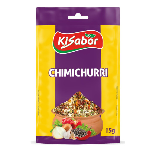 CHIMICHURRI KISABOR 15GR - CX COM 12 UN
