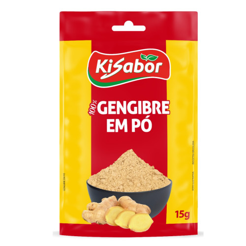 GENGIBRE EM PÓ KISABOR 15GR - CX COM 12 UN