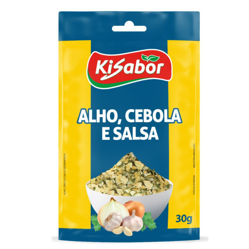 ALHO, CEBOLA E SALSA KISABOR 30GR - CX COM 12 UN