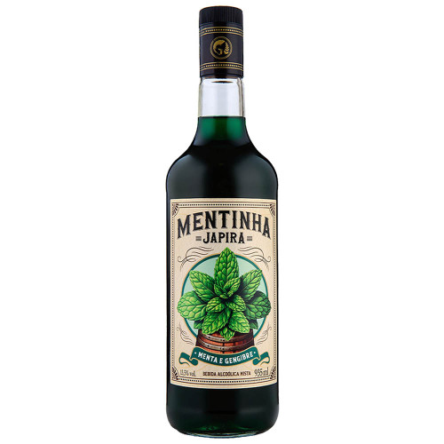 CACHAÇA JAPIRA 935ML MENTINHA - CX COM 6 UN