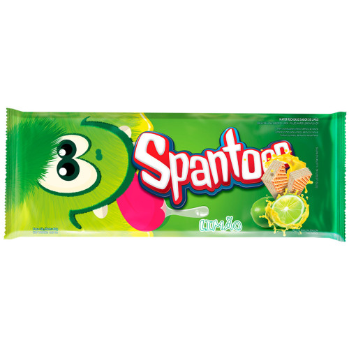 BISCOITO WAFER SPANTOOO ITAMARATY LIMÃO 80GR -  CX COM 50 UN