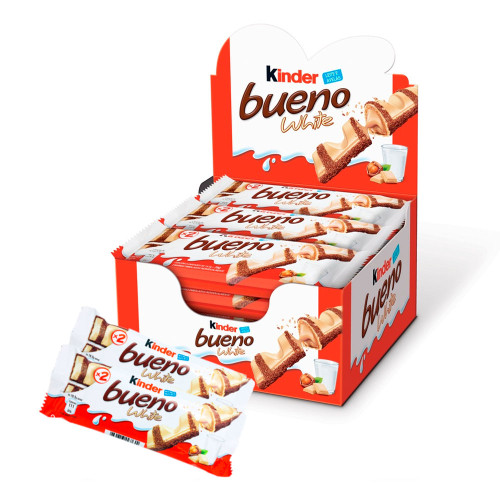 CHOCOLATE KINDER BUENO 39GR WHITE - DP COM 15 UN