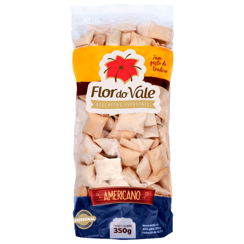 BISCOITO AMERICANO FLOR DO VALE 350GR ESPECIAL - CX COM 24 PC