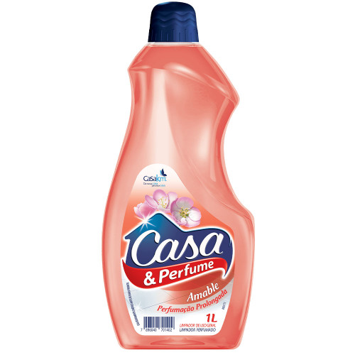 LIMPADOR PERFUMADO CASA & PERFUME 1 LITRO AMABLE - CX COM 12 UN