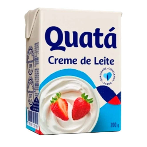 CREME DE LEITE QUATÁ 200GR TP - CX COM 27 UN