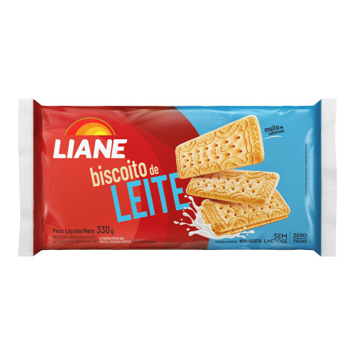 BISCOITO LIANE 330GR LEITE - CX COM 30 UN
