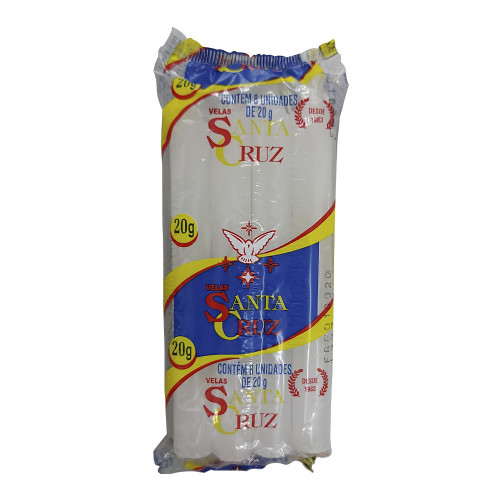 VELA SANTA CRUZ 20GR C/8UN NÚMERO 5 - CX COM 24 PC