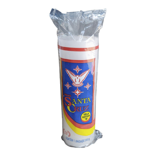 VELA SANTA CRUZ 260GR VOTIVA TAMANHO M - CX COM 12 UN
