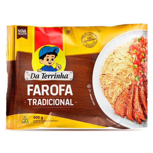 FAROFA PRONTA DA TERRINHA 400GR TRADICIONAL - FD COM 24 PC