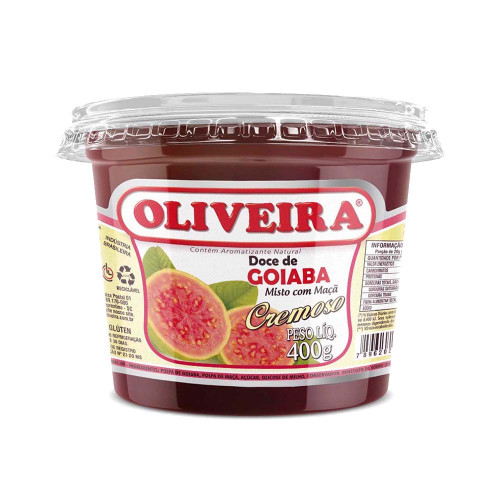 DOCE DE FRUTA OLIVEIRA 400GR GOIABA - CX COM 12 PT
