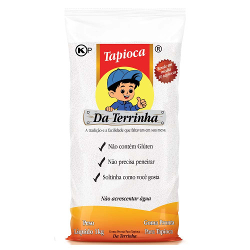 TAPIOCA DA TERRINHA TRADICIONAL 1 KILO - CX COM 12 PC