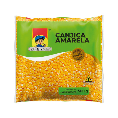 CANJICA AMARELA DE MILHO DA TERRINHA 500GR - FD COM 12 PC