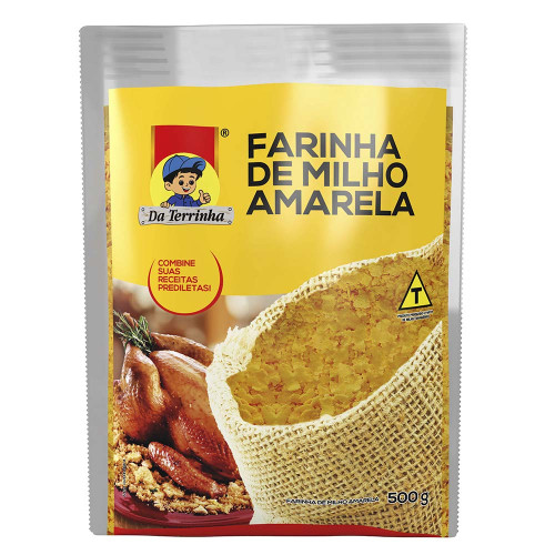 FARINHA DE MILHO AMARELA DA TERRINHA 500GR - FD COM 10 PC
