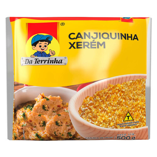 CANJIQUINHA AMARELA XERÉM DA TERRINHA 500GR - FD COM 12 PC