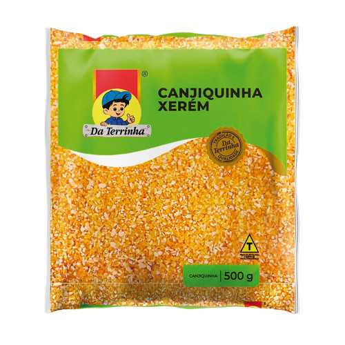 CANJIQUINHA AMARELA XERÉM DA TERRINHA 500GR - FD COM 12 PC