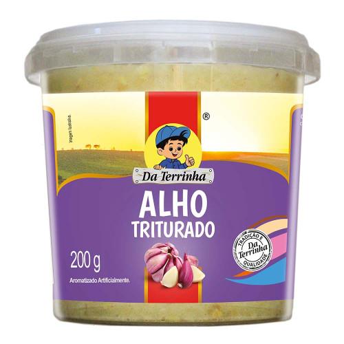 ALHO TRITURADO DA TERRINHA 200GR - CX COM 12 UN