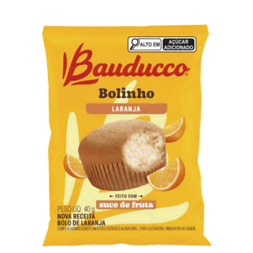 BOLINHO BAUDUCCO 40GR LARANJA - DP COM 16 UN