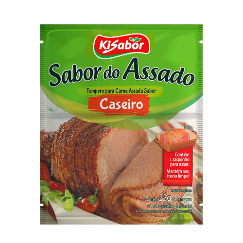 TEMPERO SABOR DO ASSADO KISABOR 25GR CASEIRO - CX COM 15 UN